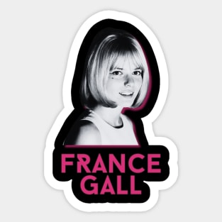 France gall\\retro fan art Sticker